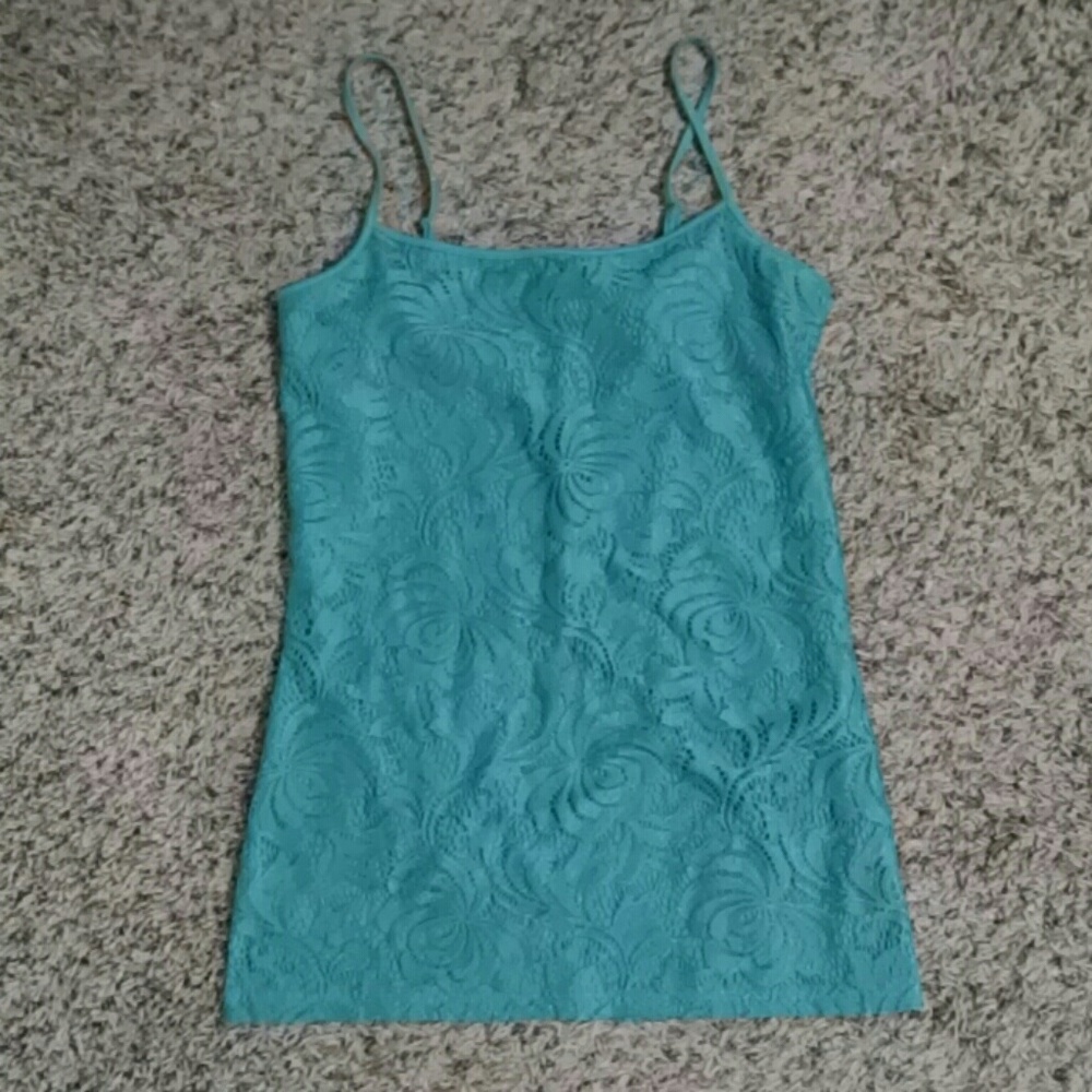 ANN TAYLOR seafoam cami NWT
